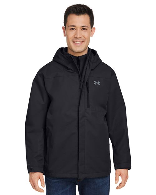 Men's Porter 3-in-1 2.0 Jacket - - 14828 1371585 137E2 AB Retail Exclusive Brands Adjustable Apparel CA New ab Full-Zips Hooded Jackets Mens & Unisex Moisture-Management New AB Outerwear Pockets Polyester Polyester - 100% Rain Coats S&S Exclusive Brands Under Armour Water Resistant Windbreakers Zips