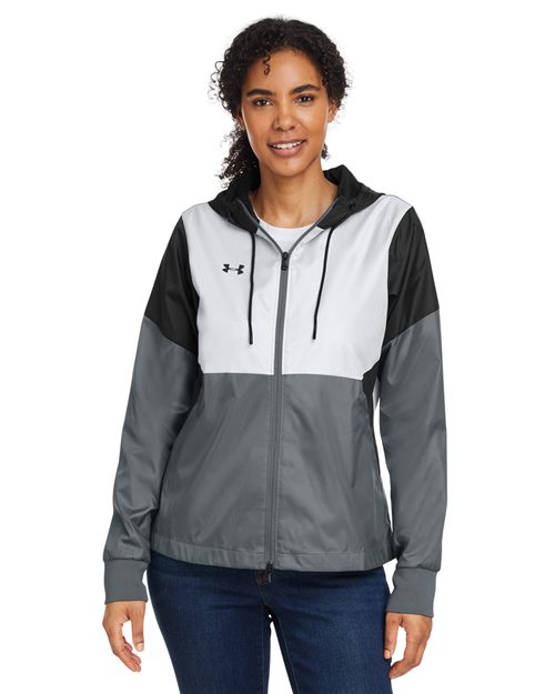 Women's Team Legacy Jacket - - 14984 117E2 1359348 3-3.9 oz AB Retail Exclusive Brands Adjustable Back to School 2025 CA CA New ab Full-Zips Get the Look - Under Armour - 1 Hooded Jackets Mesh New AB Outerwear Pockets Polyester Polyester - 100% Rain Coats S&S Deep Deals S&S Exclusive Brands School & Team Spiritwear Under Armour Visible Logos Water Resistant Windbreakers Womens Zips