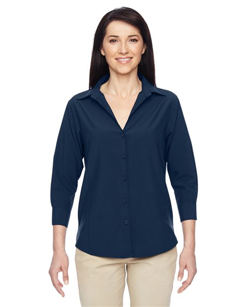 Women's Paradise Three-Quarter Pullover Sleeve Performance Shirt - - 15724 3/4 Sleeves 833B9 AB Exclusive Brands CA New ab Dress Shirts Harriton M610W New AB Polyester - 100% S&S Deep Deals Tops Womens Wovens Wovens & Dress Shirts