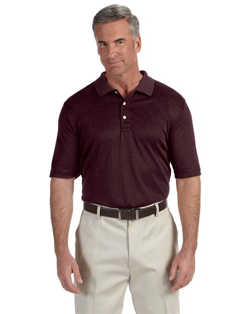 Pima-Tech™ Jet Piqué Heather Polo - - 15844 149B2 AB Exclusive Brands CA New ab Devon & Jones DG210 Mens & Unisex Moisture-Management New AB Performance Pique Short Sleeves Side Seams Sport Shirts Sun/UV Protection Tops