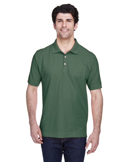 Pima Pique Polo - Tall Sizes - - 15853 White 145B2 6-6.9 oz AB Exclusive Brands CA New ab Cotton Cotton - 100% D100T Devon & Jones New AB Polos Polos & Knits Sport Shirts