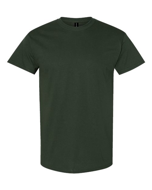 Heavy Cotton T-Shirt | Durable | Everyday Wear - 5000 Forest Green classic fit comfortable Cotton durable everyday wear heavy cotton Polyester printable short sleeve t-shirt T-Shirts - Core unisex