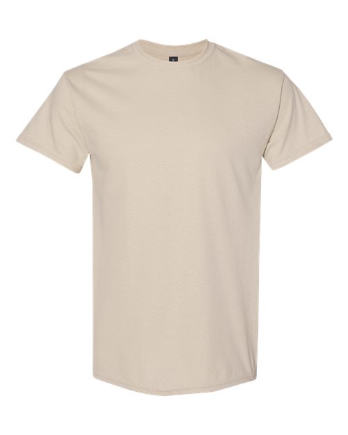 Gildan 5000, Unisex Heavy Cotton T-shirt, Sand