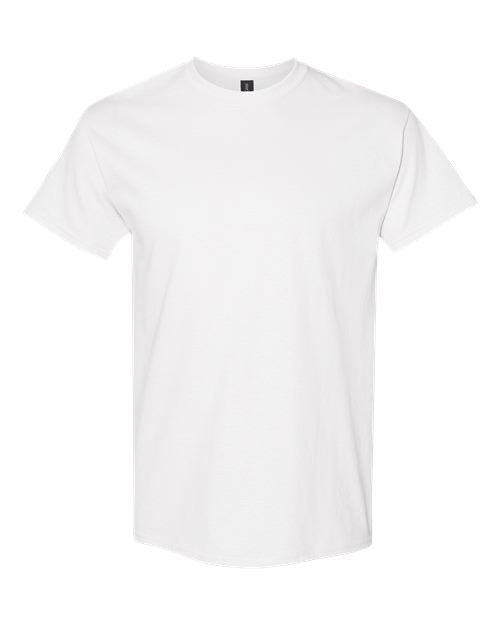 Gildan 5000, Unisex Heavy Cotton T-shirt, White