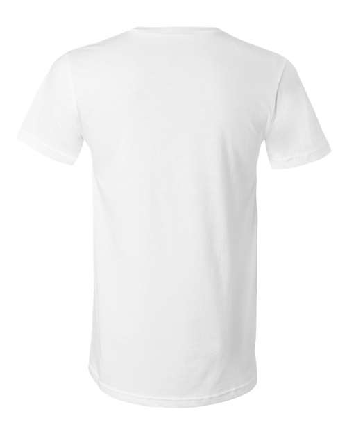 BELLA + CANVAS 3005, Unisex Jersey V-neck Tee, White