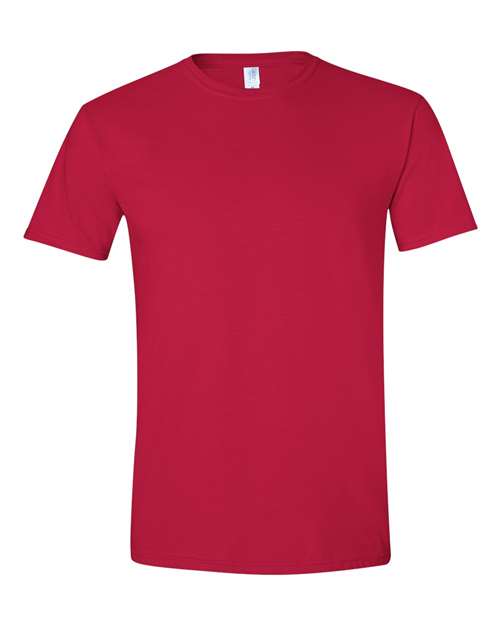 Softstyle Ring-Spun T-Shirt | Comfortable | Unisex - 64000 Cherry Red casual comfortable cotton everyday wear Polyester printable ring-spun softstyle t-shirt T-Shirts - Core unisex