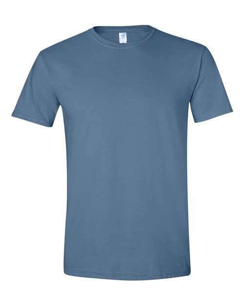 Softstyle Ring-Spun T-Shirt | Comfortable | Unisex - 64000 Indigo Blue casual comfortable cotton everyday wear Polyester printable ring-spun softstyle t-shirt T-Shirts - Core unisex