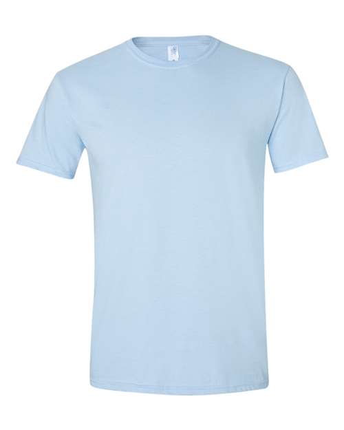 Softstyle Ring-Spun T-Shirt | Comfortable | Unisex - 64000 Light Blue casual comfortable cotton everyday wear Polyester printable ring-spun softstyle t-shirt T-Shirts - Core unisex