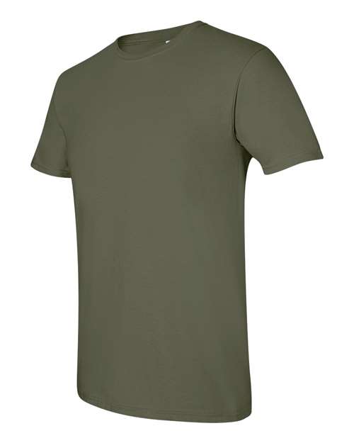 Gildan 64000, Unisex Softstyle T-shirt, Military Green