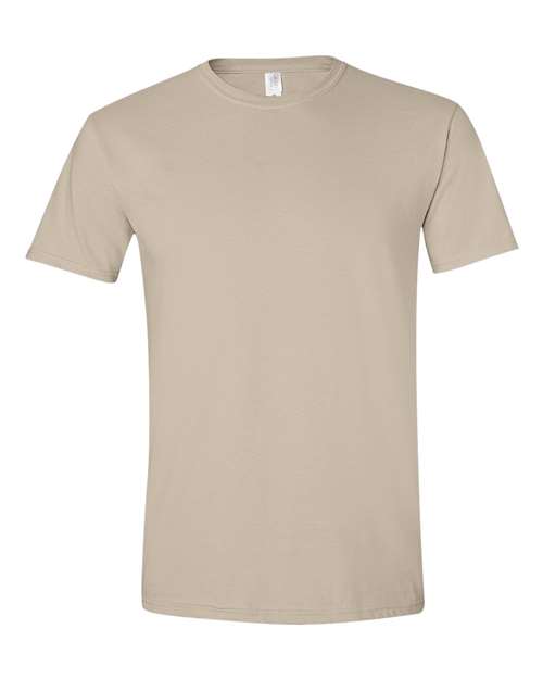 Softstyle Ring-Spun T-Shirt | Comfortable | Unisex - 64000 Sand casual comfortable cotton everyday wear Polyester printable ring-spun softstyle t-shirt T-Shirts - Core unisex