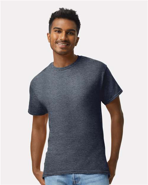 Gildan 2000, Unisex Ultra Cotton T-shirt, Heather Navy