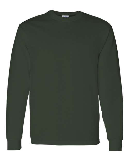 Gildan 5400, Unisex Heavy Cotton Long Sleeve T-shirt, Forest