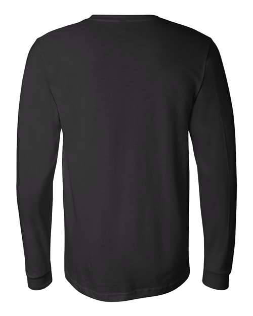 BELLA + CANVAS 3501, Unisex Jersey Long Sleeve Tee, Black
