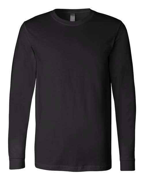 BELLA + CANVAS 3501, Unisex Jersey Long Sleeve Tee, Black