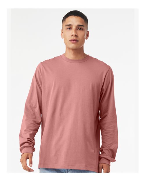 Unisex Jersey Long Sleeve Tee - Mauve -  - 123