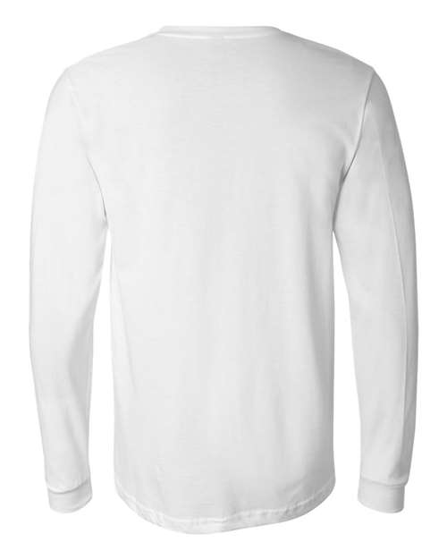 BELLA + CANVAS 3501, Unisex Jersey Long Sleeve Tee, White