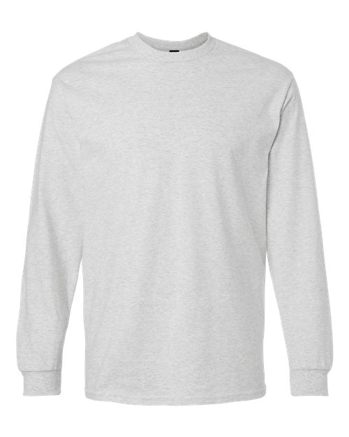 Gildan 2400, Unisex Ultra Cotton Long Sleeve T-shirt, Ash