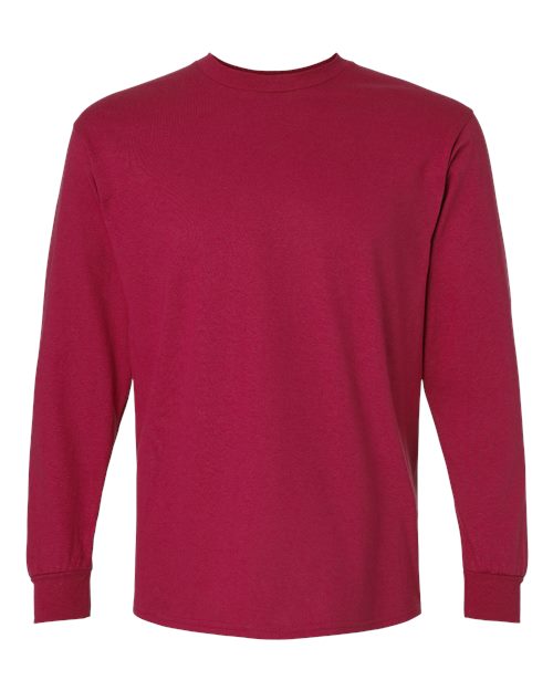Gildan 2400, Unisex Ultra Cotton Long Sleeve T-shirt, Cardinal Red