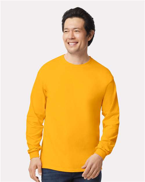 Gildan 2400, Unisex Ultra Cotton Long Sleeve T-shirt, Gold