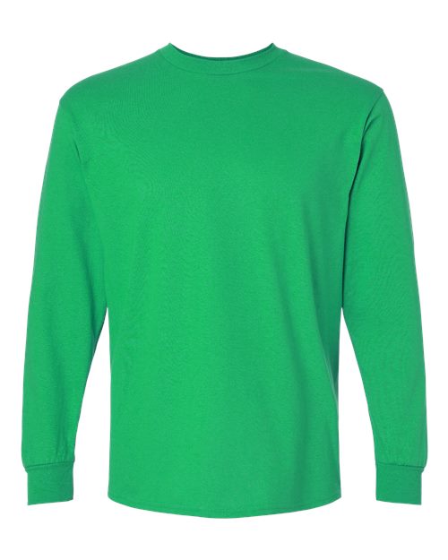 Gildan 2400, Unisex Ultra Cotton Long Sleeve T-shirt, Irish Green