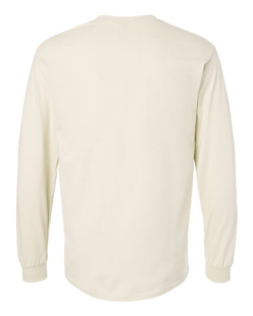 Gildan 2400, Unisex Ultra Cotton Long Sleeve T-shirt, Natural