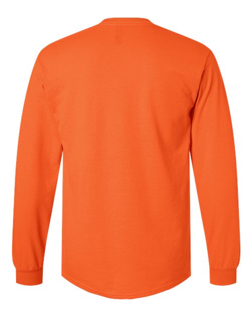 Gildan 2400, Unisex Ultra Cotton Long Sleeve T-shirt, Orange