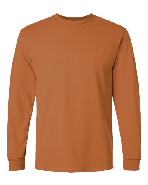 Gildan 2400, Unisex Ultra Cotton Long Sleeve T-shirt, Texas Orange