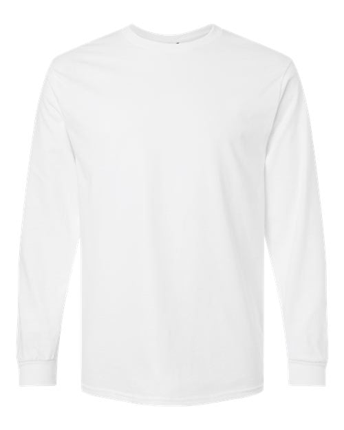 Gildan 2400, Unisex Ultra Cotton Long Sleeve T-shirt, White