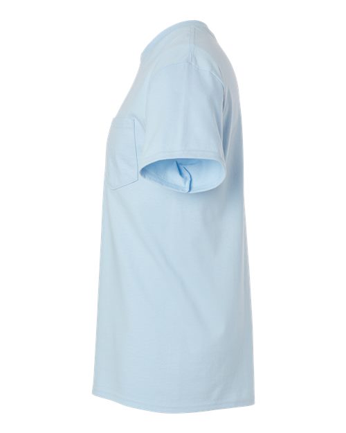 Gildan 2300, Unisex Ultra Cotton Pocket T-shirt, Light Blue