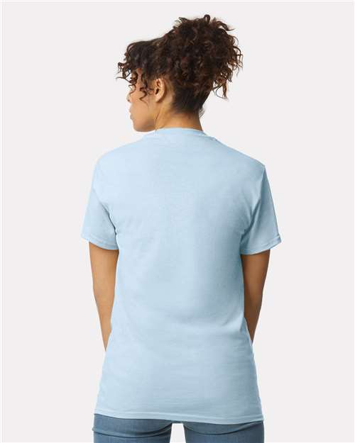 Gildan 2300, Unisex Ultra Cotton Pocket T-shirt, Light Blue