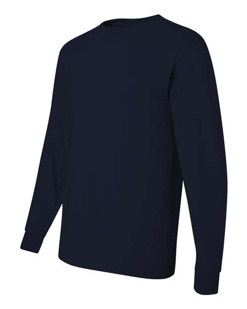 JERZEES 29LSR, Unisex Dri-power Long Sleeve 50/50 T-shirt, J. Navy