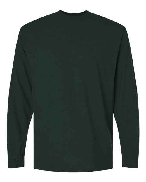 Gildan 8400, Unisex Dryblend 50/50 Long Sleeve T-shirt, Forest Green