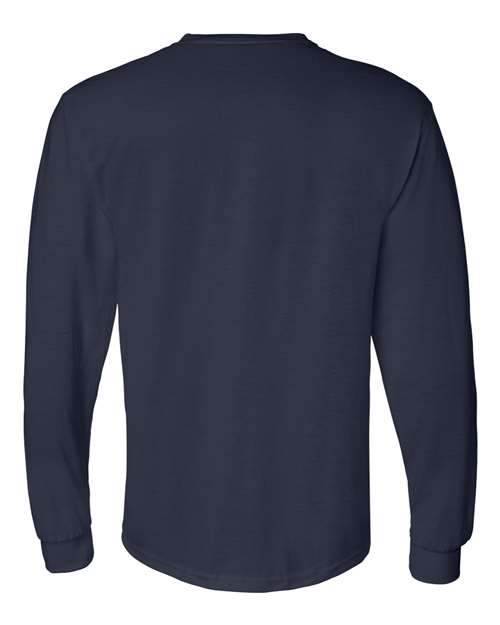 Gildan 8400, Unisex Dryblend 50/50 Long Sleeve T-shirt, Navy