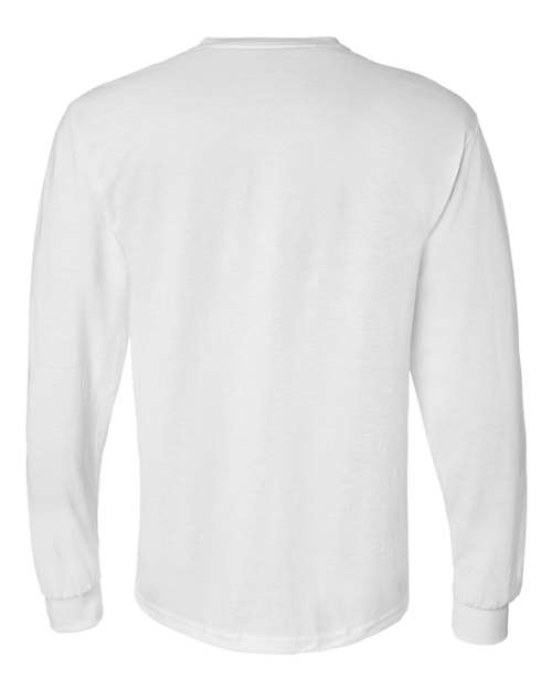 Gildan 8400, Unisex Dryblend 50/50 Long Sleeve T-shirt, White