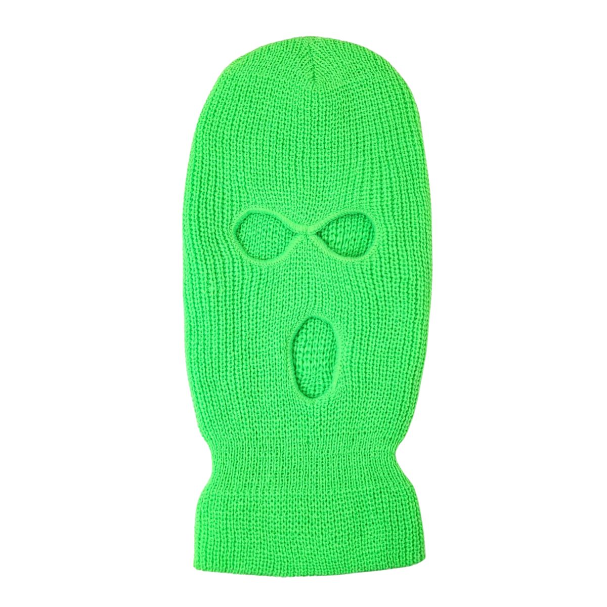 3 Hole Balaclava - JF3, Multi-Coloured Neon Lime OSFA