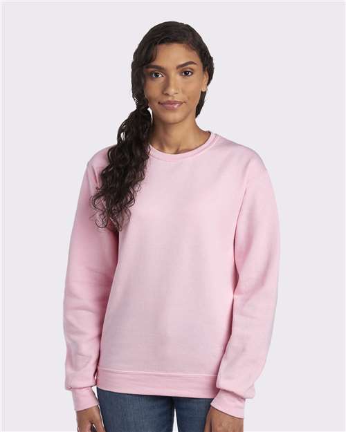 JERZEES 562MR, Unisex Nublend Crewneck Sweatshirt, Classic Pink
