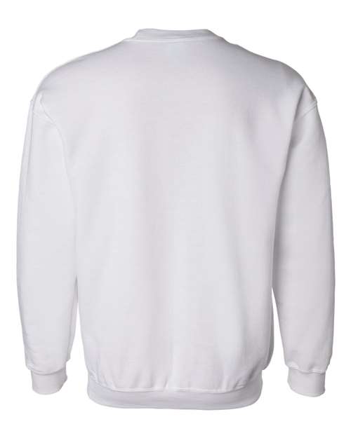 Gildan 12000, Unisex Dryblend Crewneck Sweatshirt, White