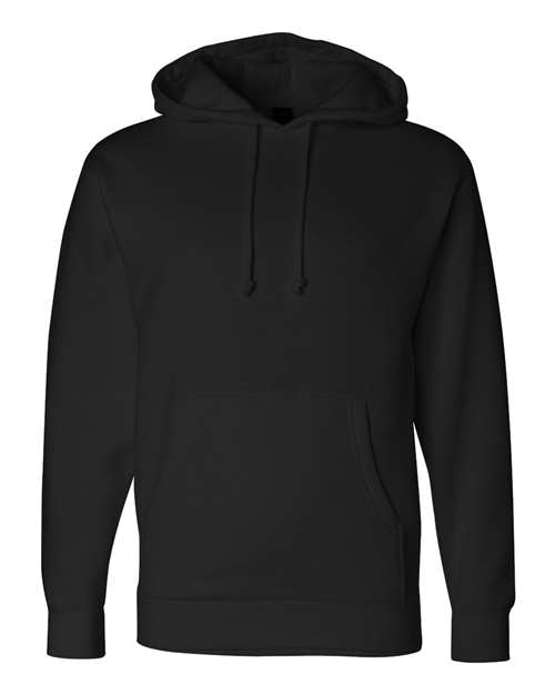 Independent Trading Co. IND4000, Unisex Heavyweight Hooded Sweatshirt, Black
