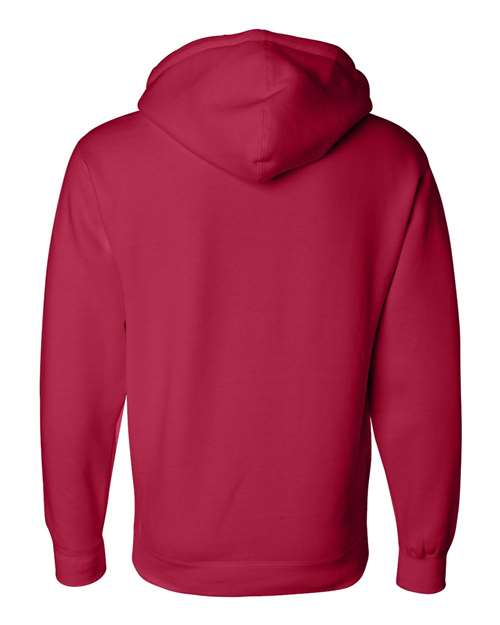Independent Trading Co. IND4000, Unisex Heavyweight Hooded Sweatshirt, Red