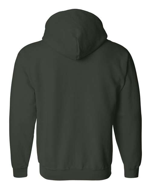 Gildan 18600, Unisex Heavy Blend Full-zip Hooded Sweatshirt, Forest