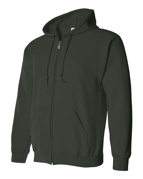Gildan 18600, Unisex Heavy Blend Full-zip Hooded Sweatshirt, Forest