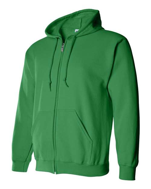 Gildan 18600, Unisex Heavy Blend Full-zip Hooded Sweatshirt, Irish Green
