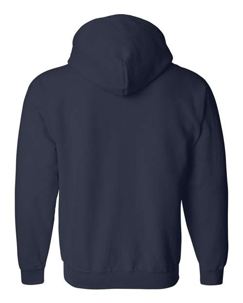 Gildan 18600, Unisex Heavy Blend Full-zip Hooded Sweatshirt, Navy