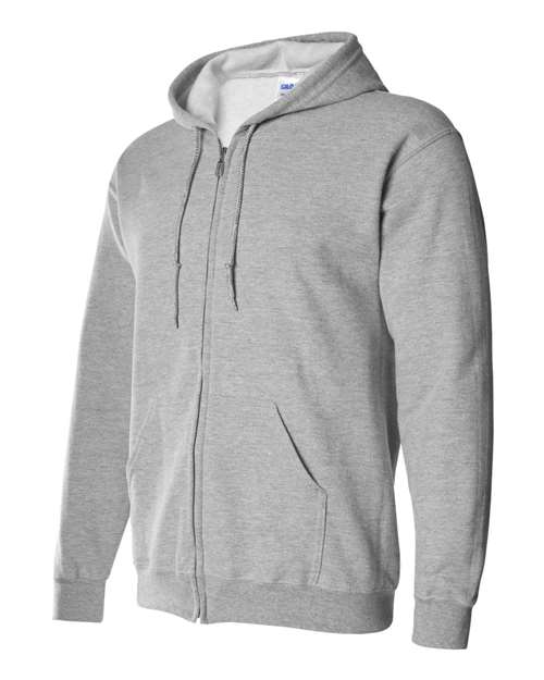 Gildan 18600, Unisex Heavy Blend Full-zip Hooded Sweatshirt, Sport Grey