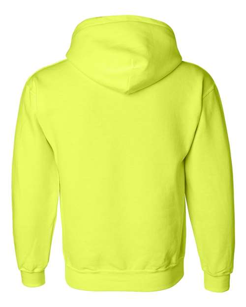 Gildan 12500, Unisex Dryblend Hooded Sweatshirt, Safety Green