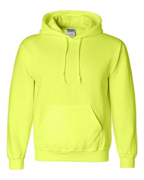 Gildan 12500, Unisex Dryblend Hooded Sweatshirt, Safety Green