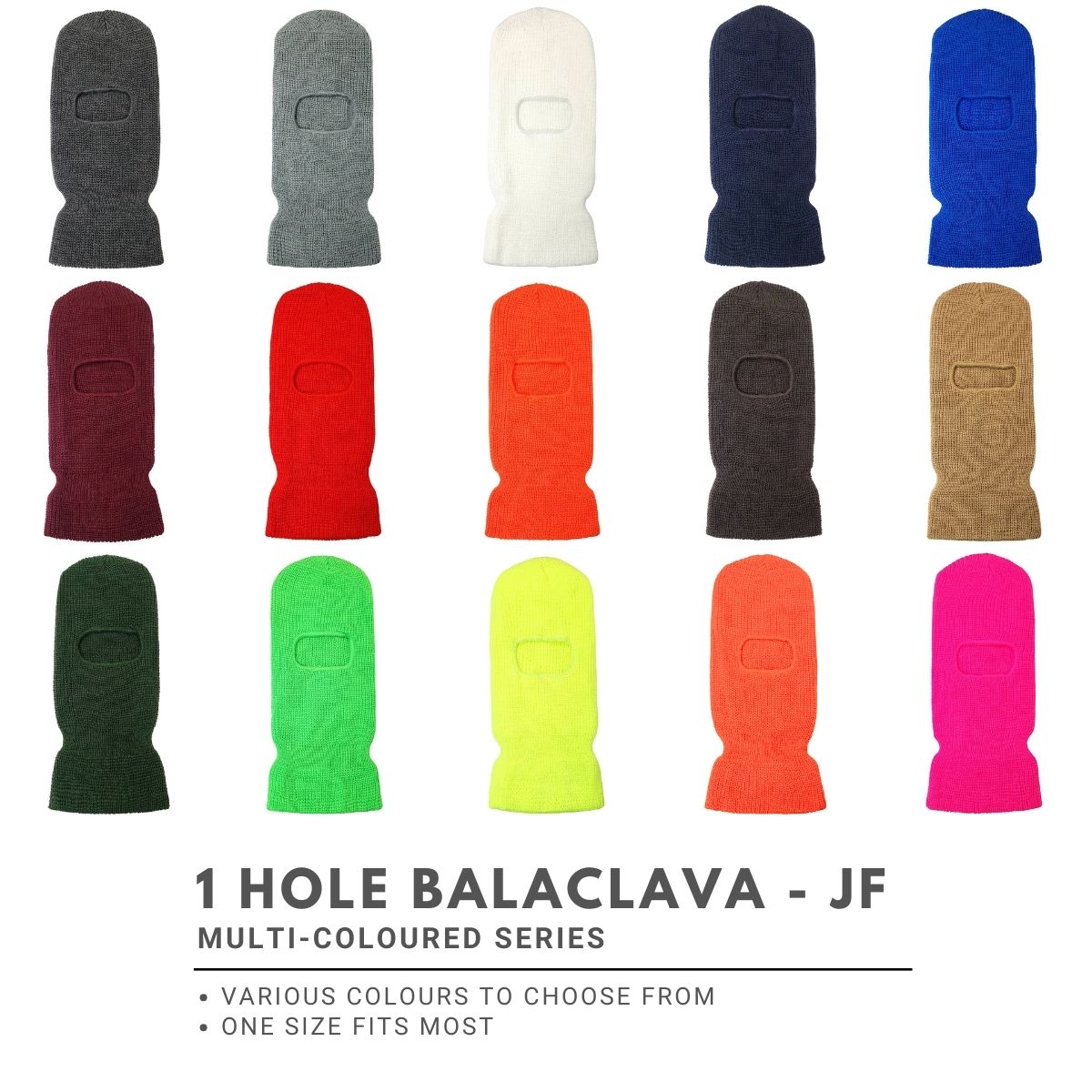 1 Hole Balaclava - JF1, Multi-Coloured