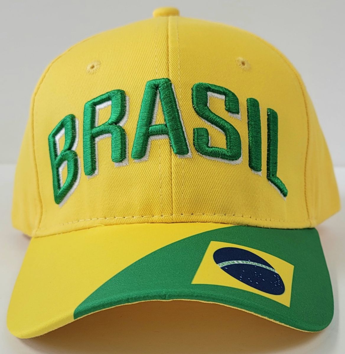 Soccer National Flag Logo cap - BRASIL, OSFA, 1901BRS Sports team