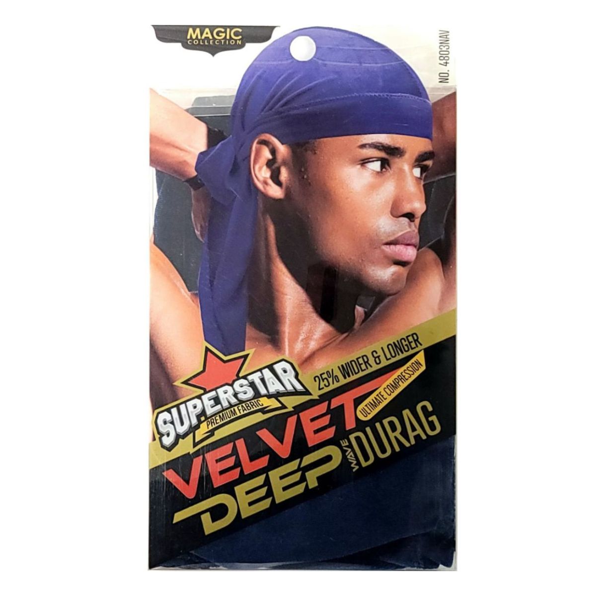 Durag - Premium Velvet, Multi-Coloured, One Size Navy Accessories