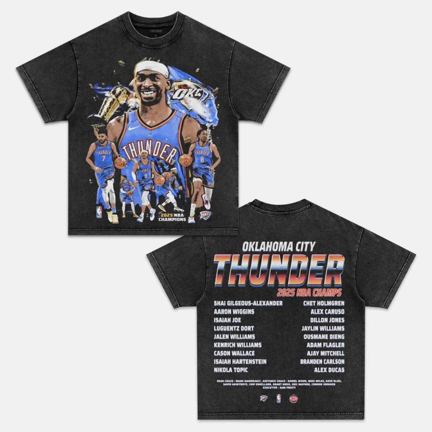 2025 NBA CHAMPS TEE PEPPER TEE BASKETBALL NBA SPORT